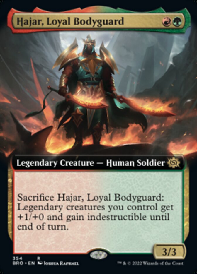 Hajar, Loyal Bodyguard (Extended Art) [The Brothers' War] | Exor Games Truro