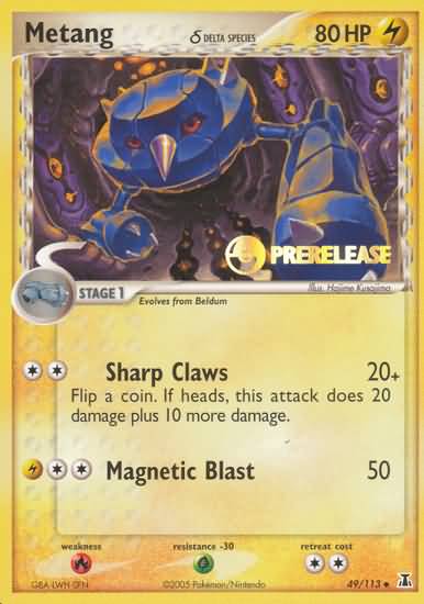 Metang (49/113) (Delta Species) (Prerelease Promo) [EX: Delta Species] | Exor Games Truro