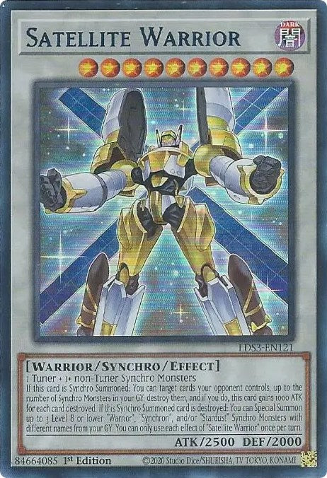 Satellite Warrior (Blue) [LDS3-EN121] Ultra Rare | Exor Games Truro