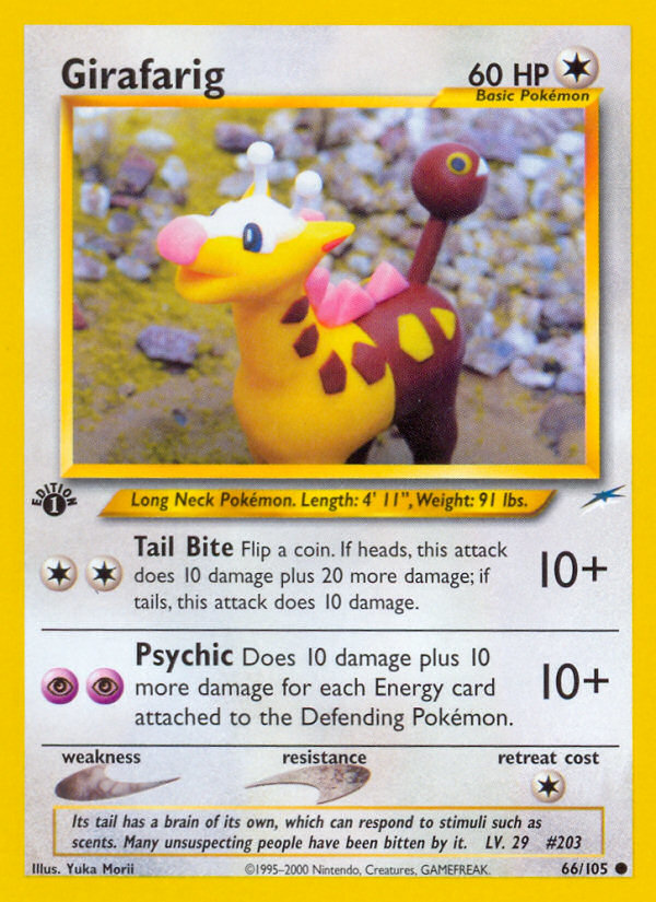 Girafarig (66/105) [Neo Destiny 1st Edition] | Exor Games Truro