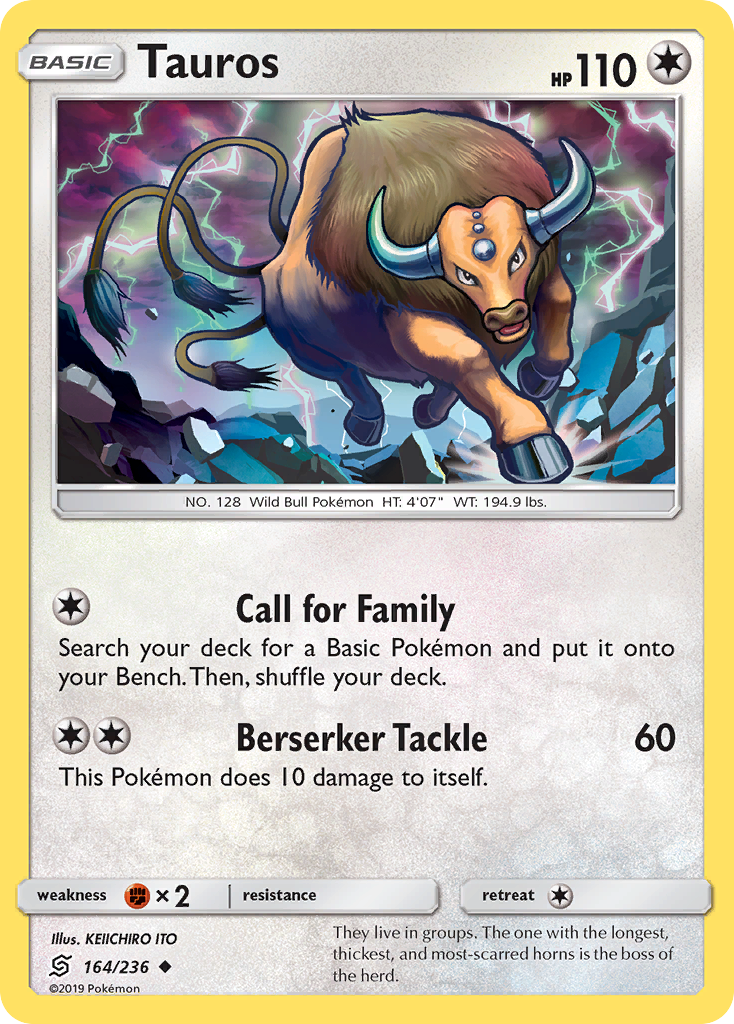 Tauros (164/236) [Sun & Moon: Unified Minds] | Exor Games Truro