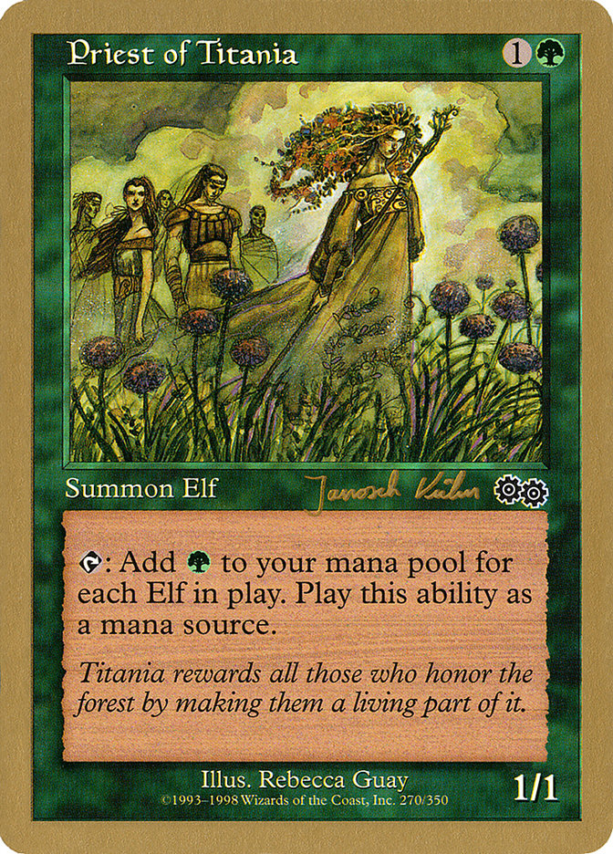 Priest of Titania (Janosch Kuhn) [World Championship Decks 2000] | Exor Games Truro
