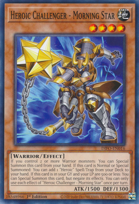 Heroic Challenger - Morning Star [DIFO-EN016] Common | Exor Games Truro