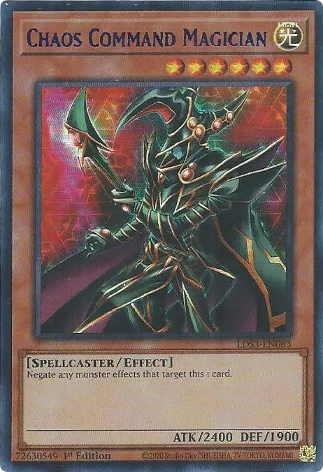 Chaos Command Magician (Blue) [LDS3-EN083] Ultra Rare | Exor Games Truro