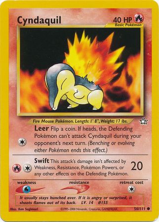 Cyndaquil (56/111) [Neo Genesis Unlimited] | Exor Games Truro