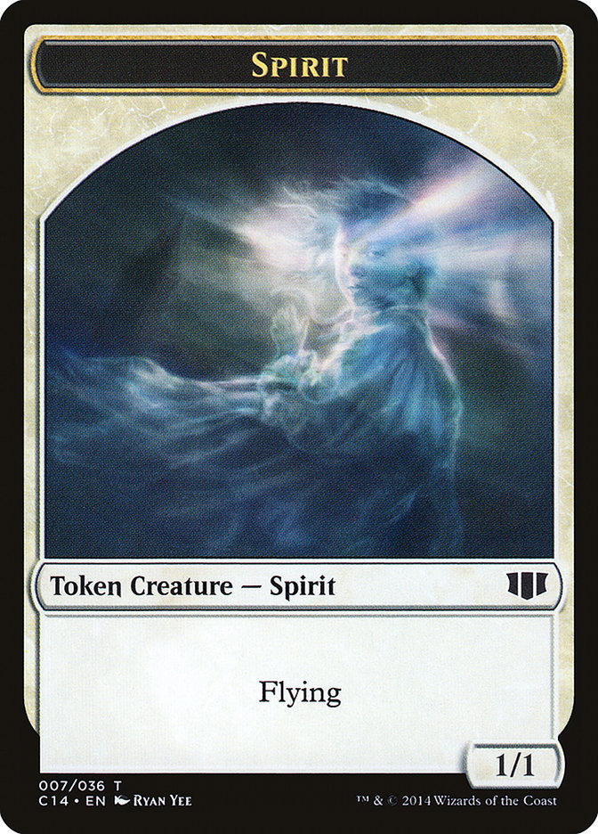 Soldier // Spirit Double-sided Token [Commander 2014 Tokens] | Exor Games Truro