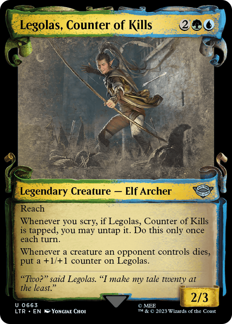 Legolas, Counter of Kills [The Lord of the Rings: Tales of Middle-Earth Showcase Scrolls] | Exor Games Truro