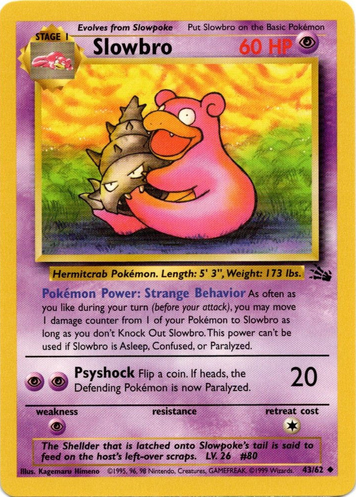 Slowbro (43/62) [Fossil Unlimited] | Exor Games Truro