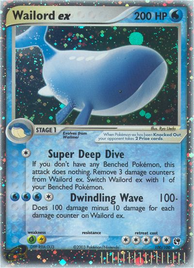 Wailord ex (100/100) [EX: Sandstorm] | Exor Games Truro