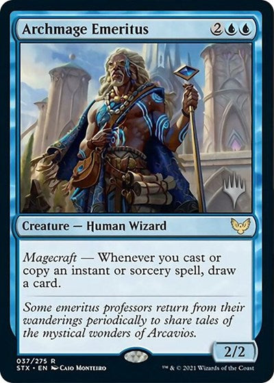 Archmage Emeritus (Promo Pack) [Strixhaven: School of Mages Promos] | Exor Games Truro