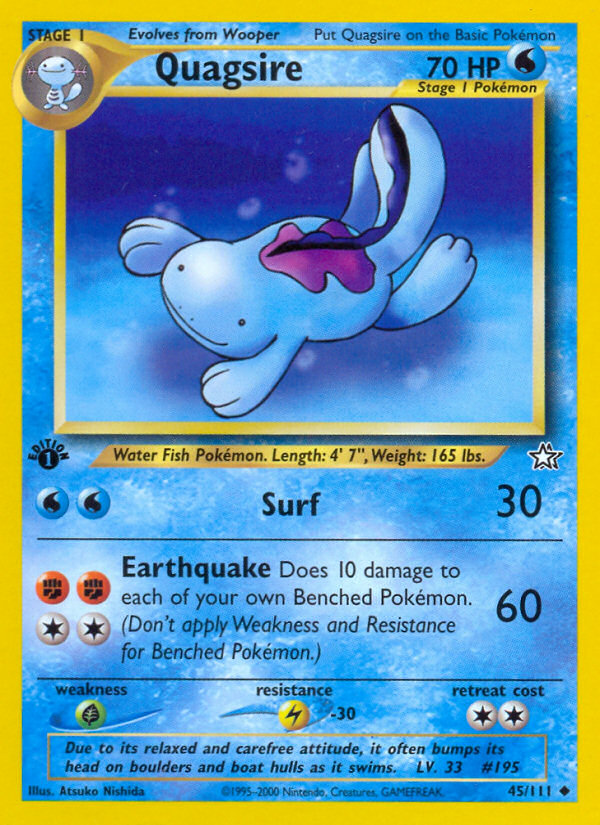 Quagsire (45/111) [Neo Genesis 1st Edition] | Exor Games Truro