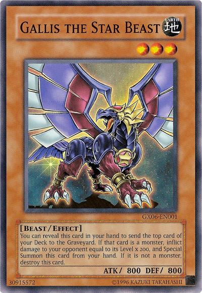 Gallis the Star Beast [GX06-EN001] Super Rare | Exor Games Truro