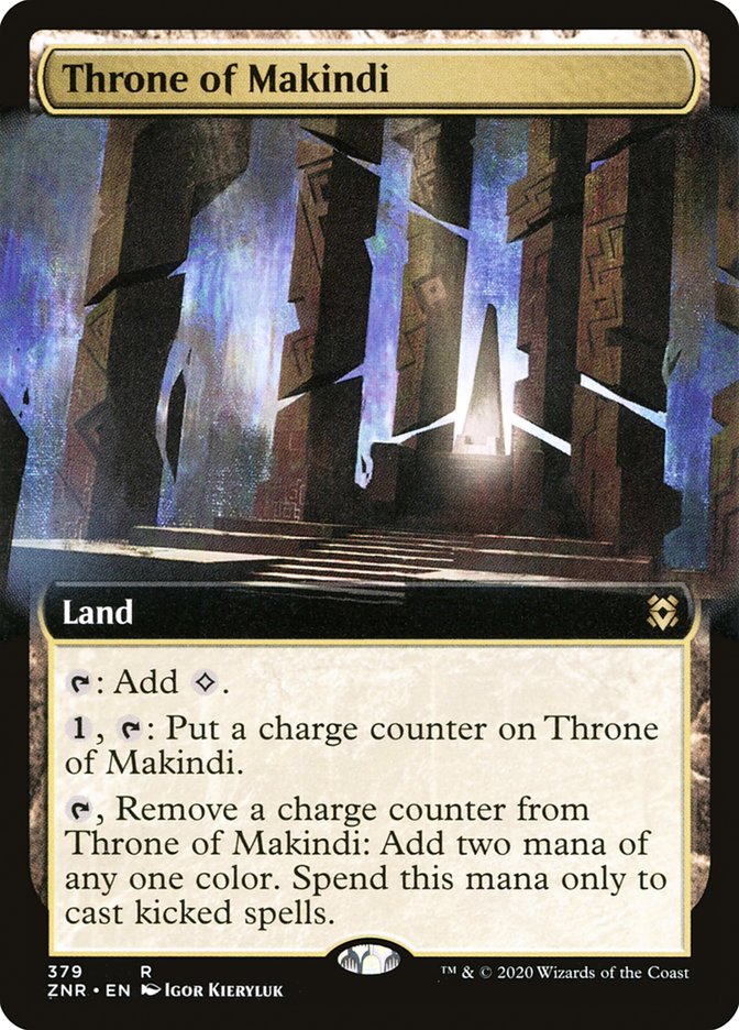 Throne of Makindi (Extended Art) [Zendikar Rising] | Exor Games Truro