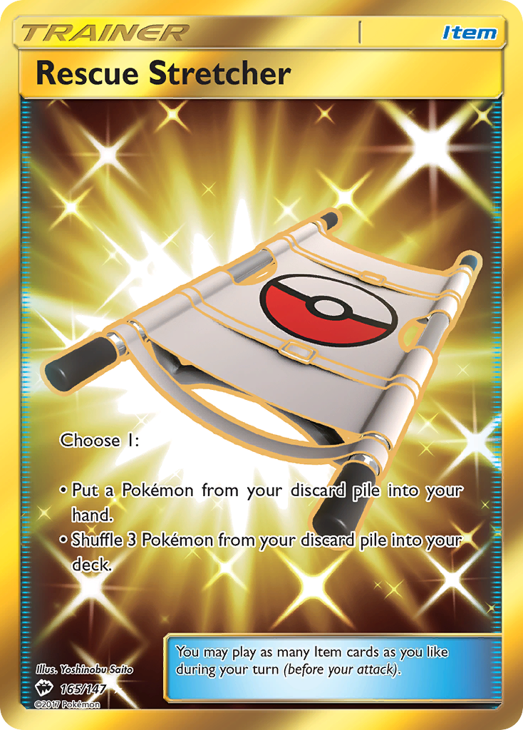 Rescue Stretcher (165/147) [Sun & Moon: Burning Shadows] | Exor Games Truro