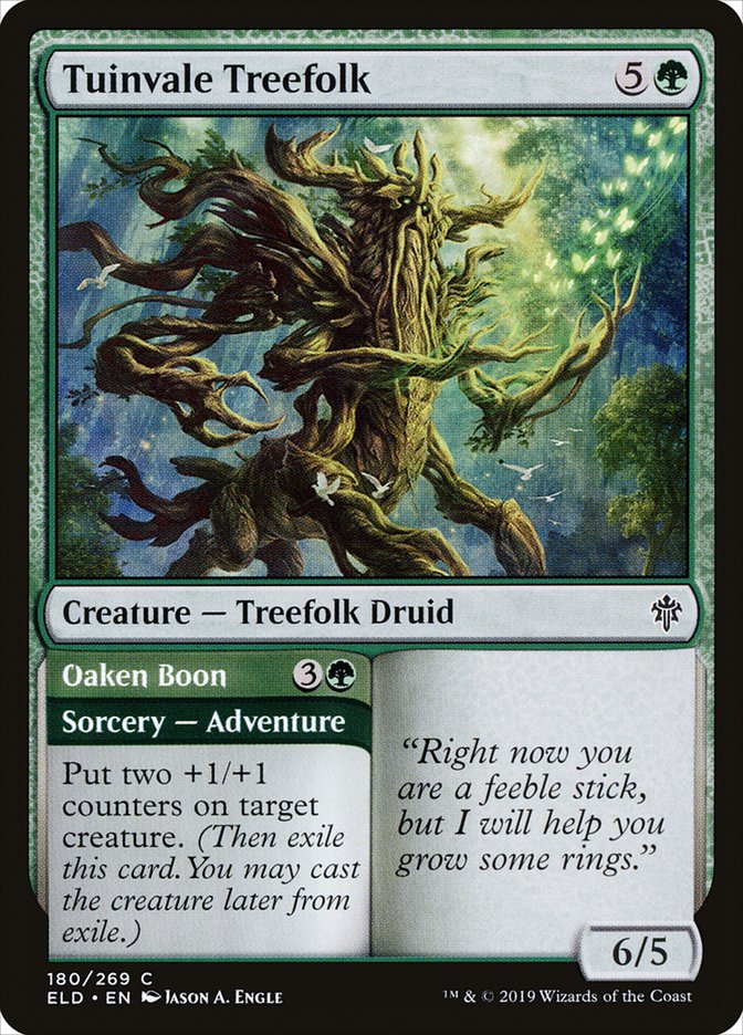 Tuinvale Treefolk // Oaken Boon [Throne of Eldraine] | Exor Games Truro