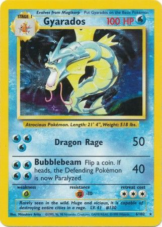 Gyarados (6/102) [Base Set Unlimited] | Exor Games Truro