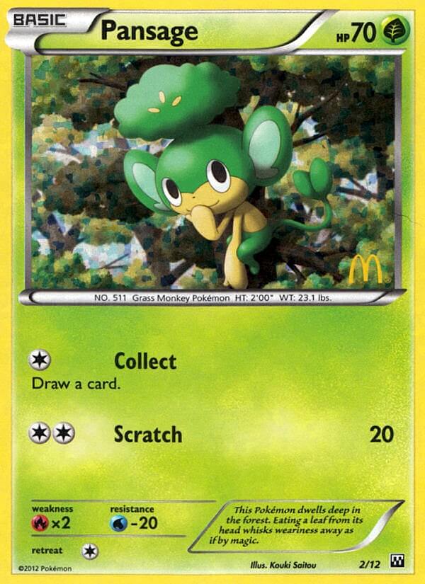 Pansage (2/12) [McDonald's Promos: 2012 Collection] | Exor Games Truro