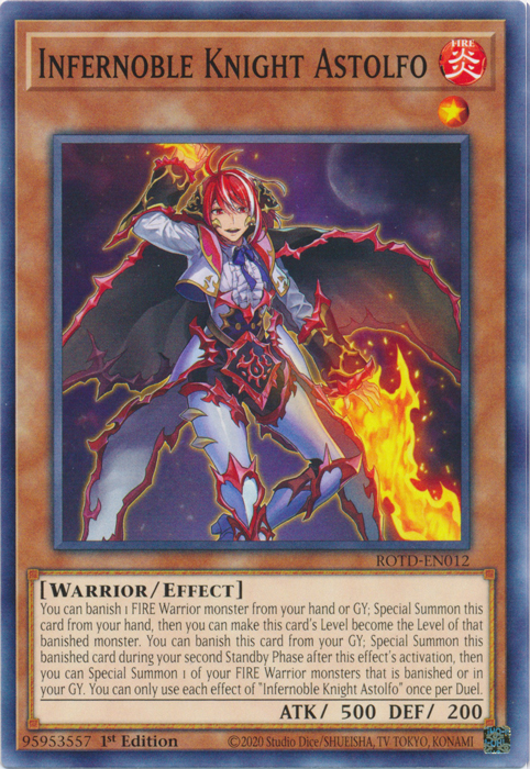 Infernoble Knight Astolfo [ROTD-EN012] Common | Exor Games Truro