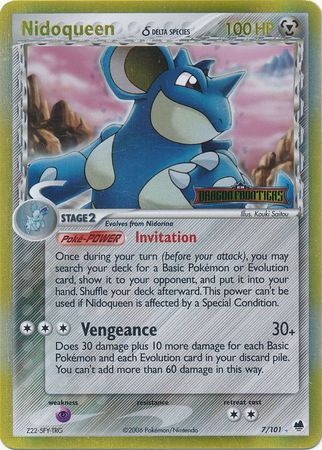 Nidoqueen (7/101) (Delta Species) (Stamped) [EX: Dragon Frontiers] | Exor Games Truro