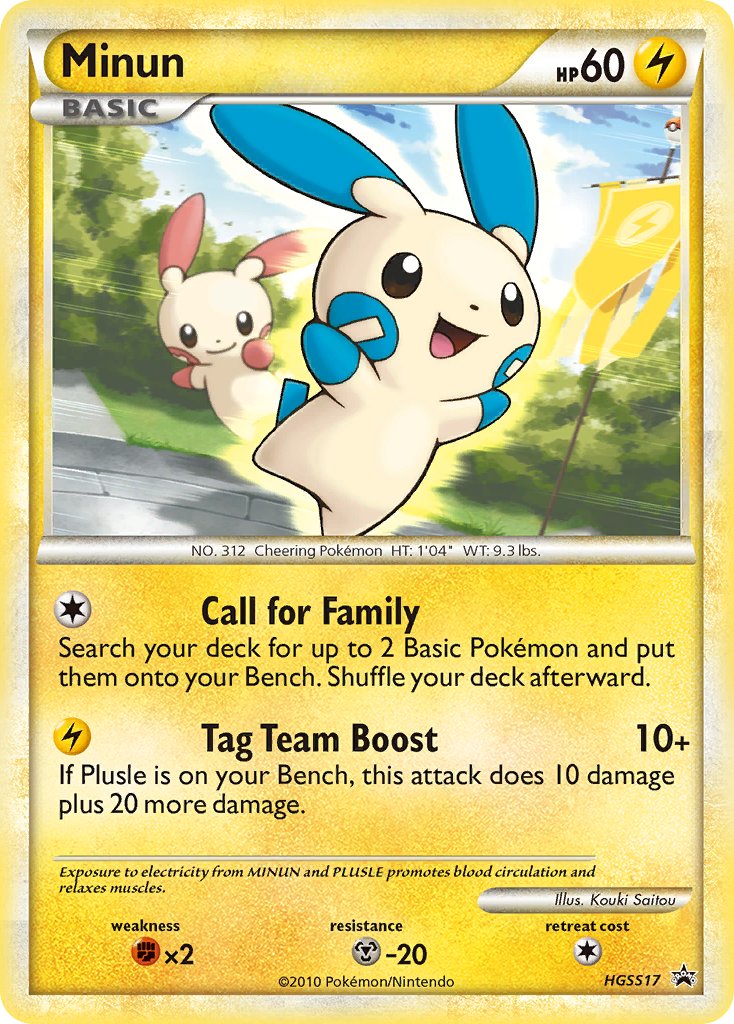 Minun (HGSS17) [HeartGold & SoulSilver: Black Star Promos] | Exor Games Truro