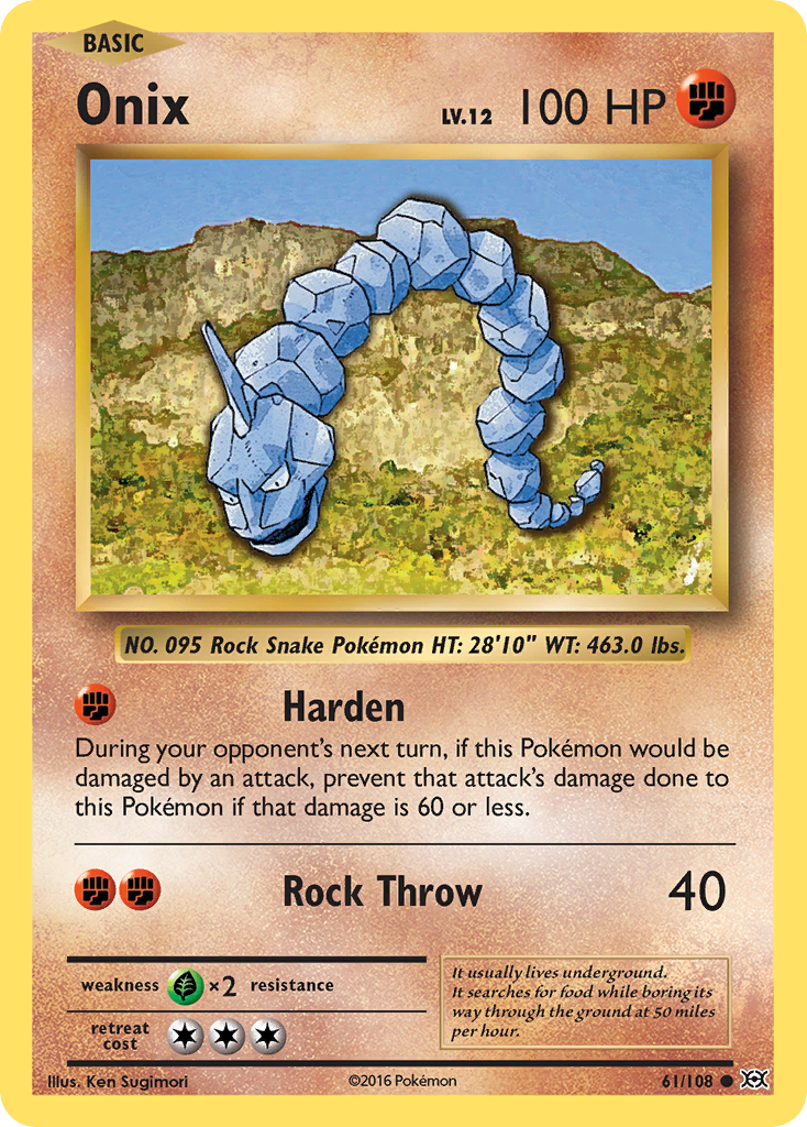 Onix (61/108) [XY: Evolutions] | Exor Games Truro