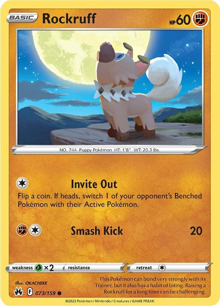 Rockruff (073/159) [Sword & Shield: Crown Zenith] | Exor Games Truro