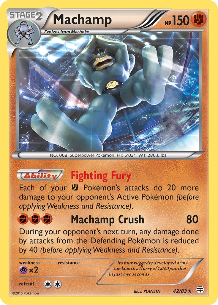 Machamp (42/83) (Theme Deck Exclusive) [XY: Furious Fists] | Exor Games Truro