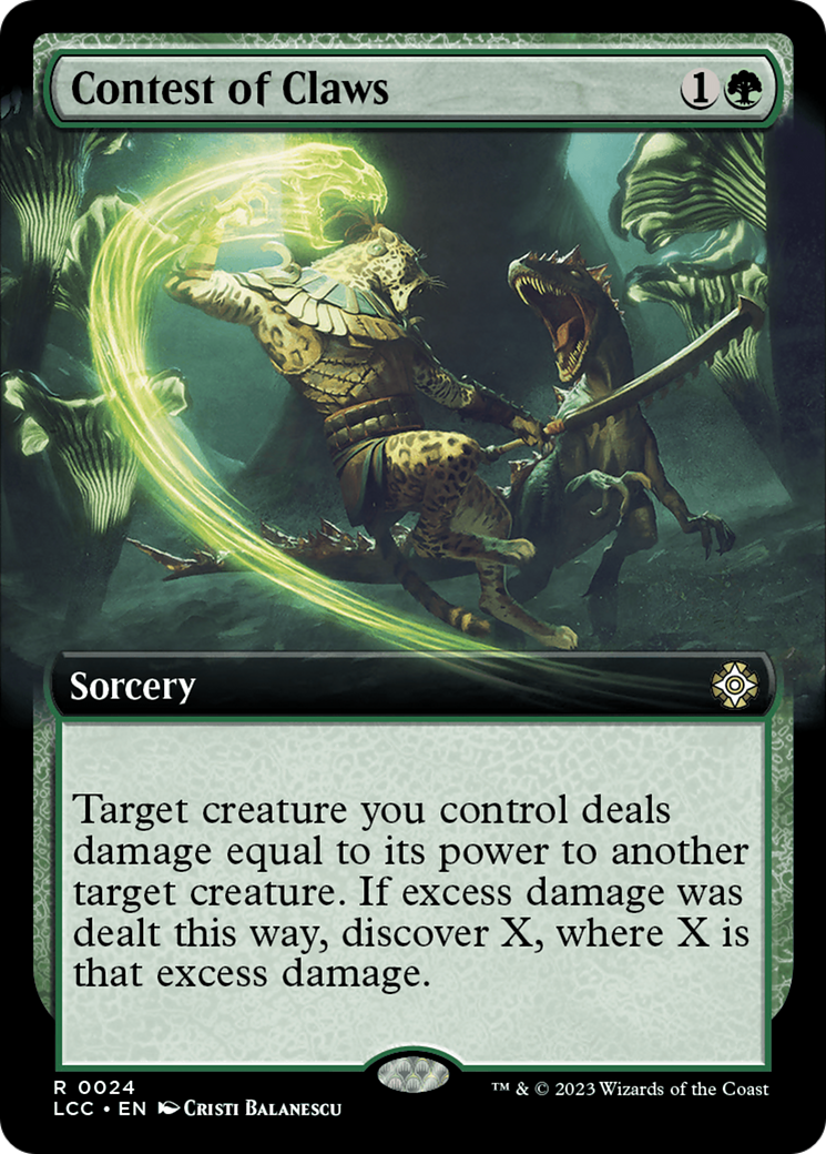 Contest of Claws (Extended Art) [The Lost Caverns of Ixalan Commander] | Exor Games Truro