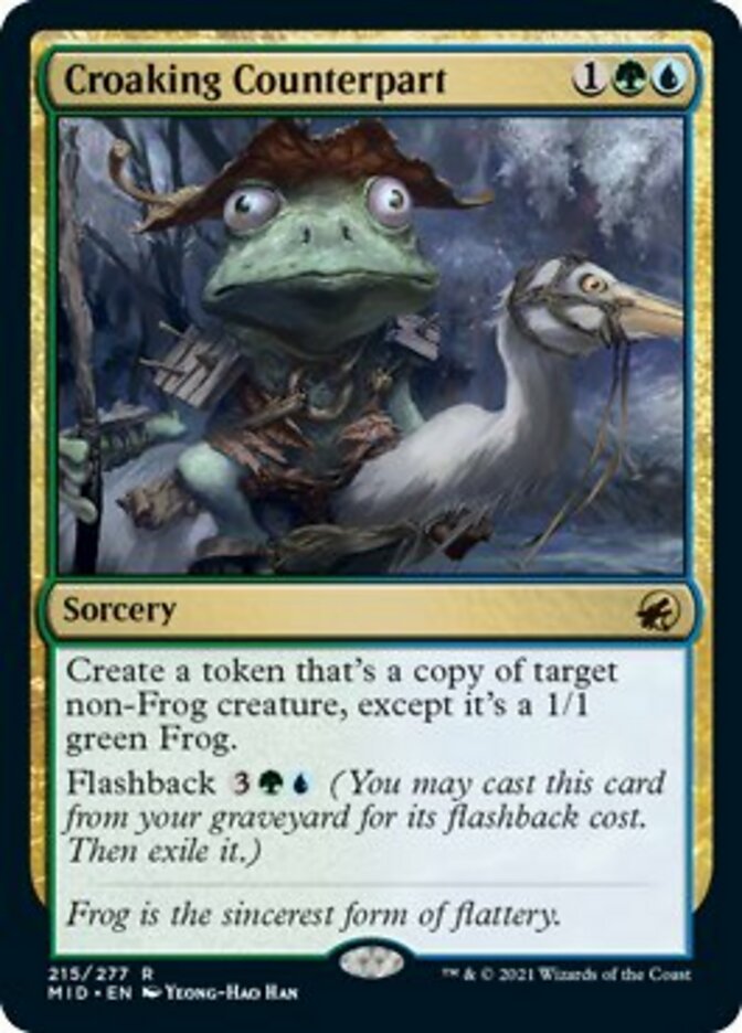 Croaking Counterpart [Innistrad: Midnight Hunt] | Exor Games Truro
