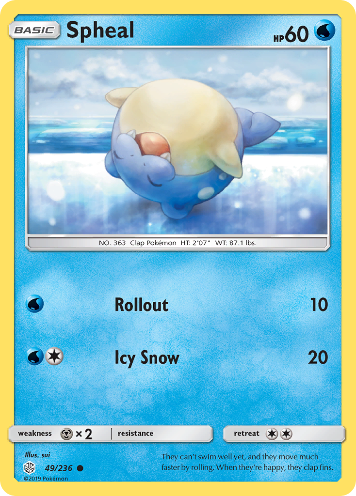 Spheal (49/236) [Sun & Moon: Cosmic Eclipse] | Exor Games Truro