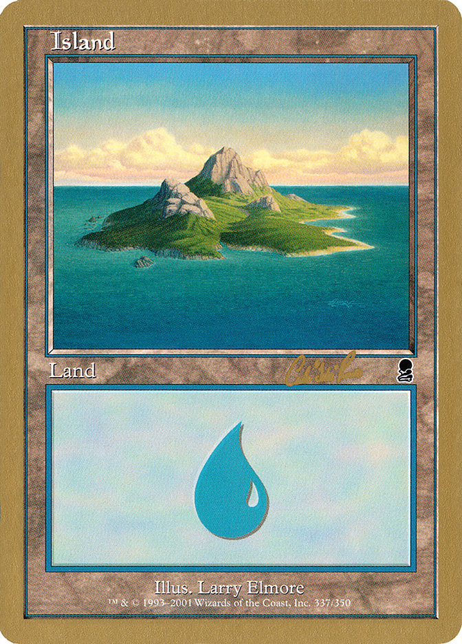 Island (cr337a) (Carlos Romao) [World Championship Decks 2002] | Exor Games Truro