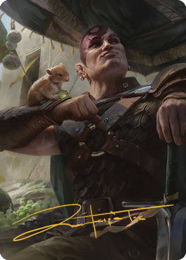 Minsc & Boo, Timeless Heroes Art Card (38) (Gold-Stamped Signature) [Commander Legends: Battle for Baldur's Gate Art Series] | Exor Games Truro