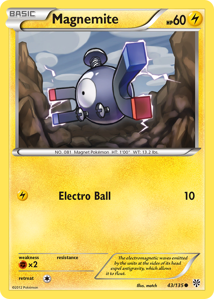 Magnemite (43/135) [Black & White: Plasma Storm] | Exor Games Truro