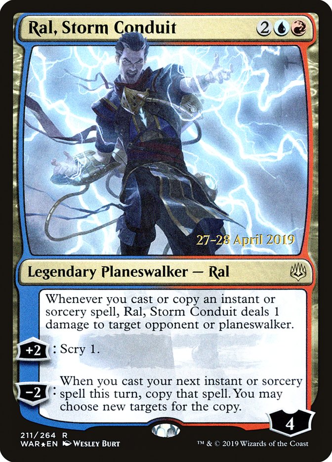 Ral, Storm Conduit  [War of the Spark Prerelease Promos] | Exor Games Truro