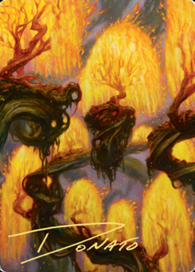 Grove of the Burnwillows Art Card (Gold-Stamped Signature) [Zendikar Rising Art Series] | Exor Games Truro