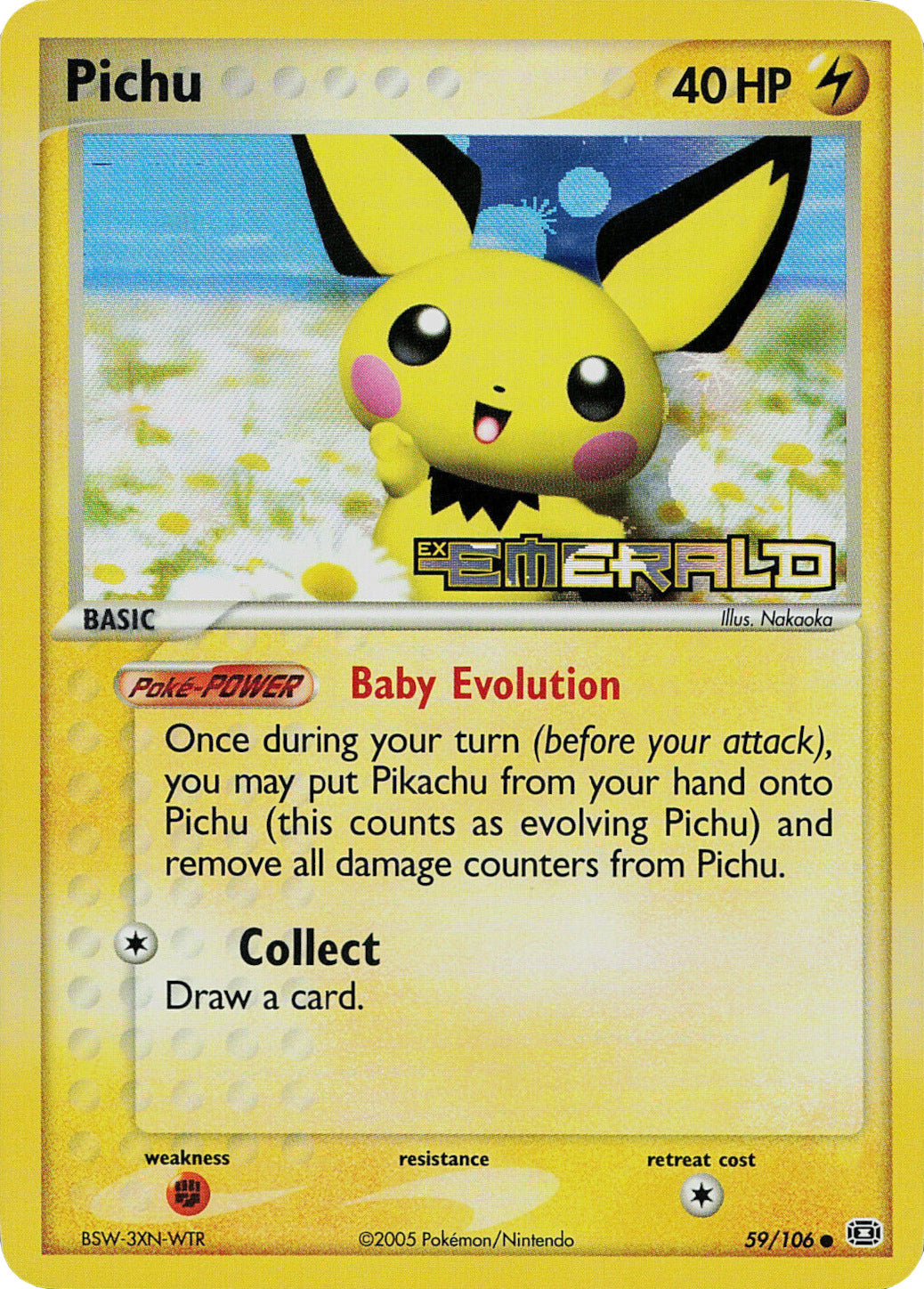 Pichu (59/106) (Stamped) [EX: Emerald] | Exor Games Truro