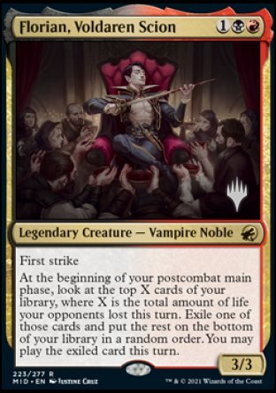 Florian, Voldaren Scion (Promo Pack) [Innistrad: Midnight Hunt Promos] | Exor Games Truro