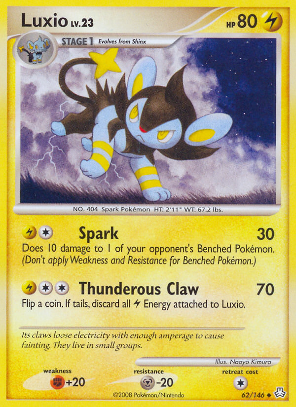 Luxio (62/146) [Diamond & Pearl: Legends Awakened] | Exor Games Truro