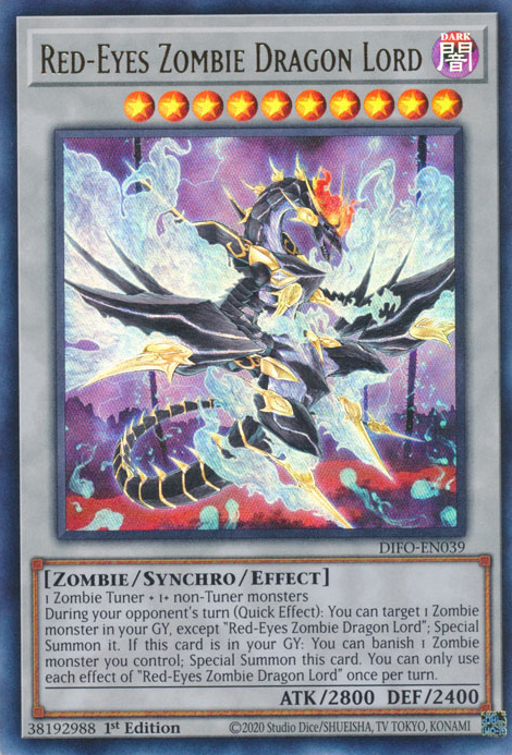 Red-Eyes Zombie Dragon Lord [DIFO-EN039] Ultra Rare | Exor Games Truro