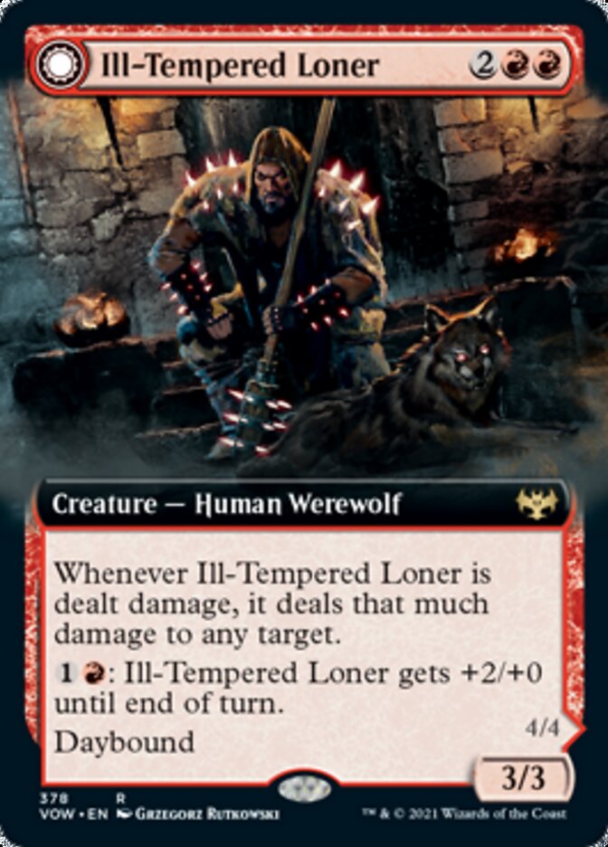 Ill-Tempered Loner // Howlpack Avenger (Extended) [Innistrad: Crimson Vow] | Exor Games Truro