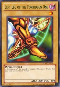 Left Leg of the Forbidden One (Green) [DL11-EN003] Rare | Exor Games Truro