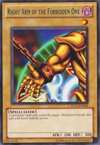 Right Arm of the Forbidden One (Blue) [DL11-EN004] Rare | Exor Games Truro