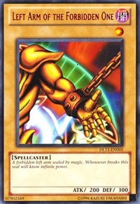 Left Arm of the Forbidden One (Red) [DL11-EN005] Rare | Exor Games Truro