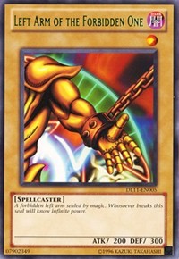 Left Arm of the Forbidden One (Green) [DL11-EN005] Rare | Exor Games Truro