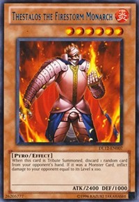 Thestalos the Firestorm Monarch (Blue) [DL12-EN007] Rare | Exor Games Truro