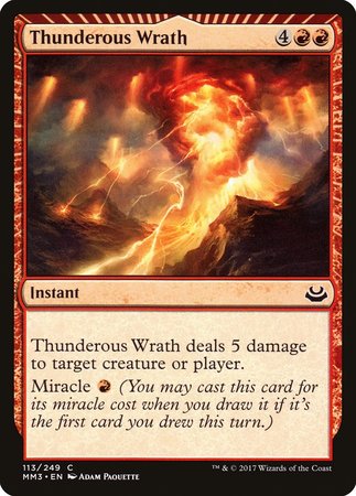 Thunderous Wrath [Modern Masters 2017] | Exor Games Truro