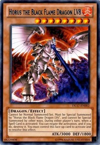 Horus the Black Flame Dragon LV8 (Blue) [DL17-EN002] Rare | Exor Games Truro