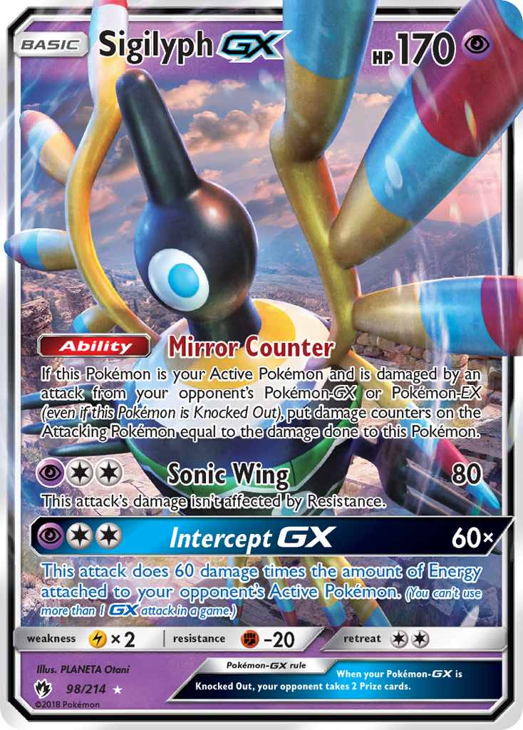 Sigilyph GX (98/214) [Sun & Moon: Lost Thunder] | Exor Games Truro