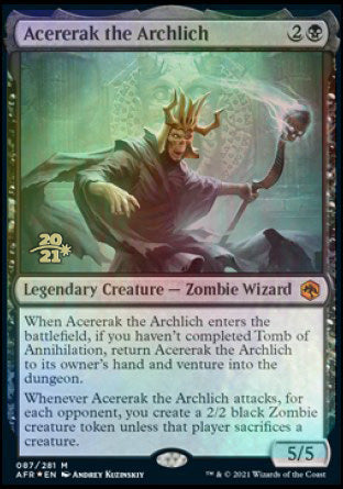 Acererak the Archlich [Dungeons & Dragons: Adventures in the Forgotten Realms Prerelease Promos] | Exor Games Truro