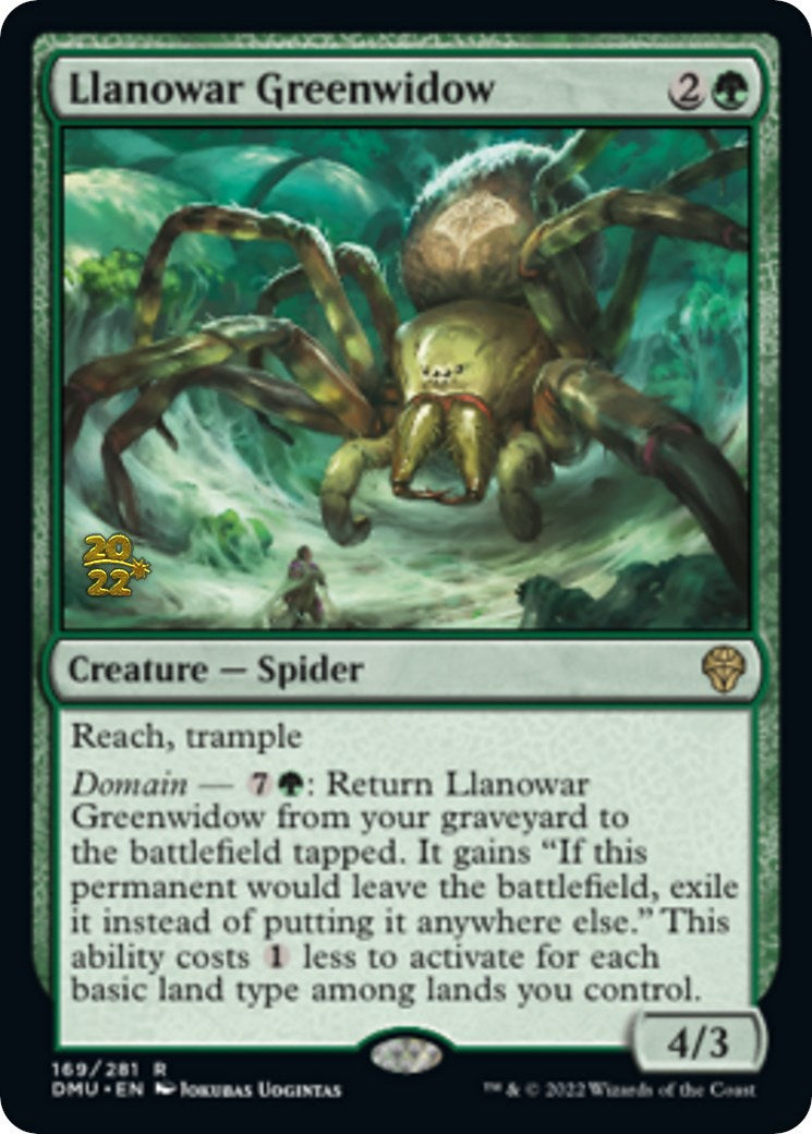 Llanowar Greenwidow [Dominaria United Prerelease Promos] | Exor Games Truro